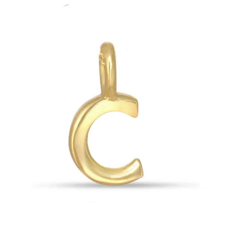 bokstav c hängen i förgyllt silver - My Letter