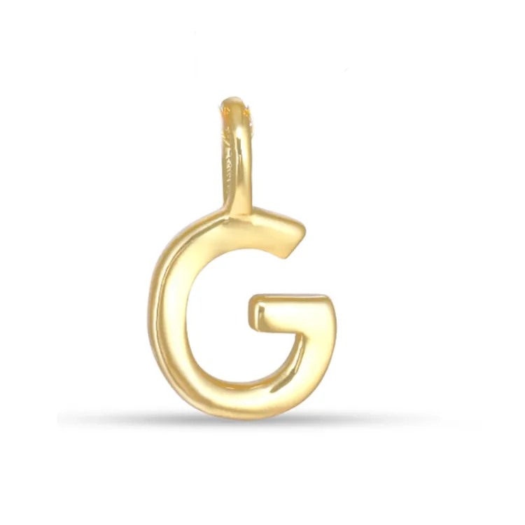 bokstav g hängen i förgyllt silver - My Letter