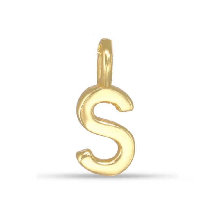 bokstav s hängen i förgyllt silver - My Letter