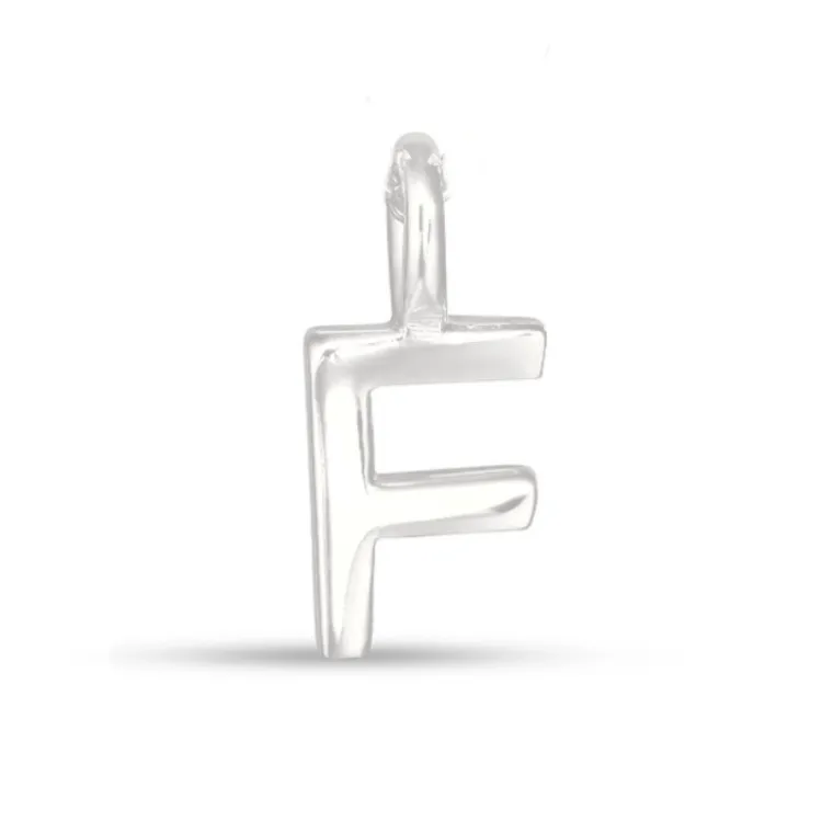 bokstav f hängen i silver - My Letter
