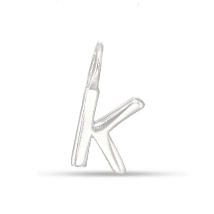 bokstav k hängen i silver - My Letter