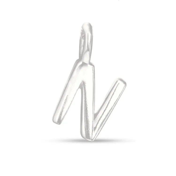 bokstav n hängen i silver - My Letter