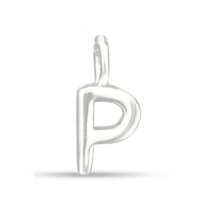 bokstav p hängen i silver - My Letter
