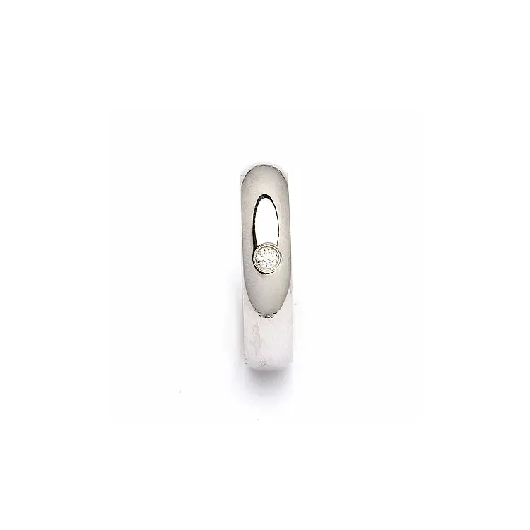 Vigselsring i silver 0,05 ct
