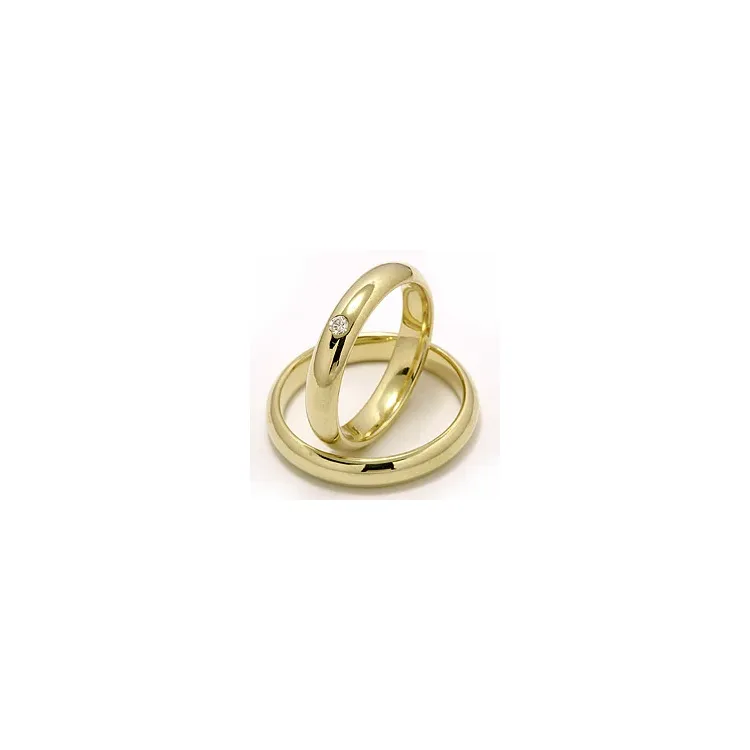 Vigselsringar i 9 karat guld 0,05 ct