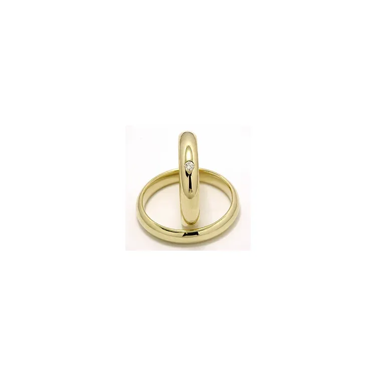 Vigselsringar i 9 karat guld 0,05 ct