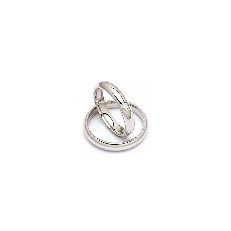 Vigselsringar i silver 0,05 ct