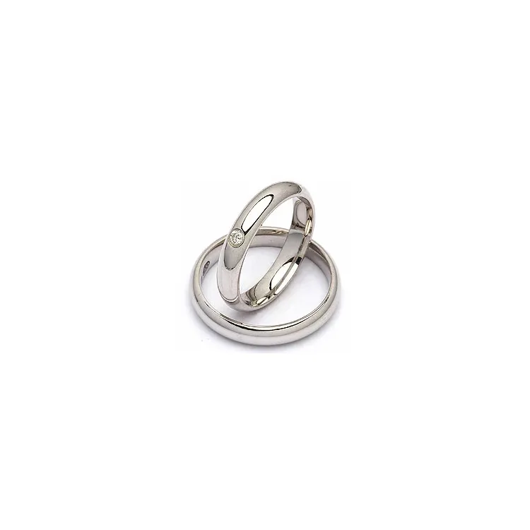 Vigselsringar i silver 0,05 ct