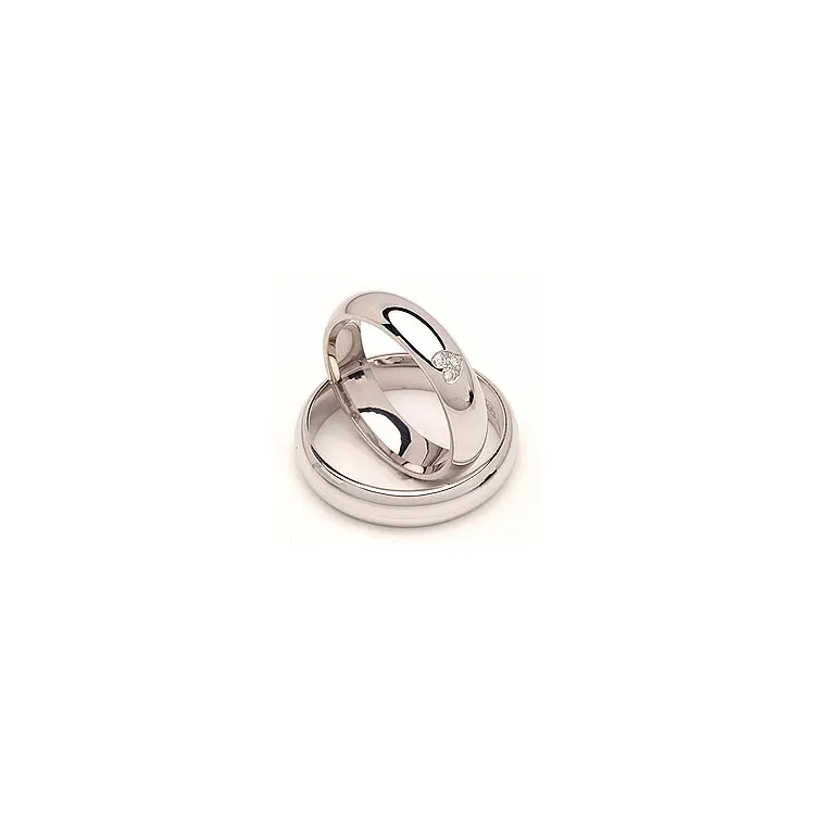 Vigselsringar i silver 0,03 ct