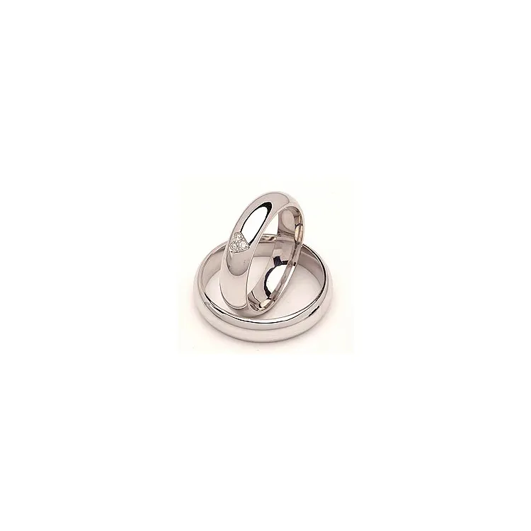 Vigselsringar i silver 0,03 ct