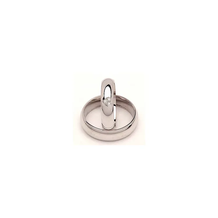 Vigselsringar i silver 0,03 ct