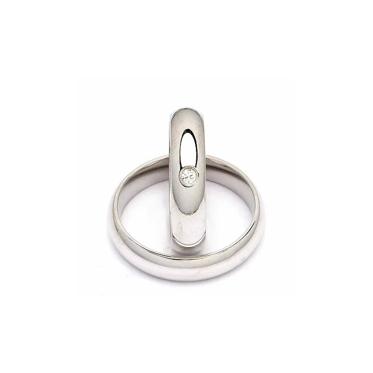 Vigselsringar i silver 0,05 ct