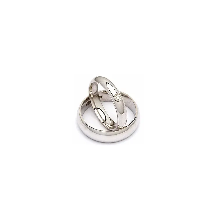 Vigselsringar i silver 0,05 ct