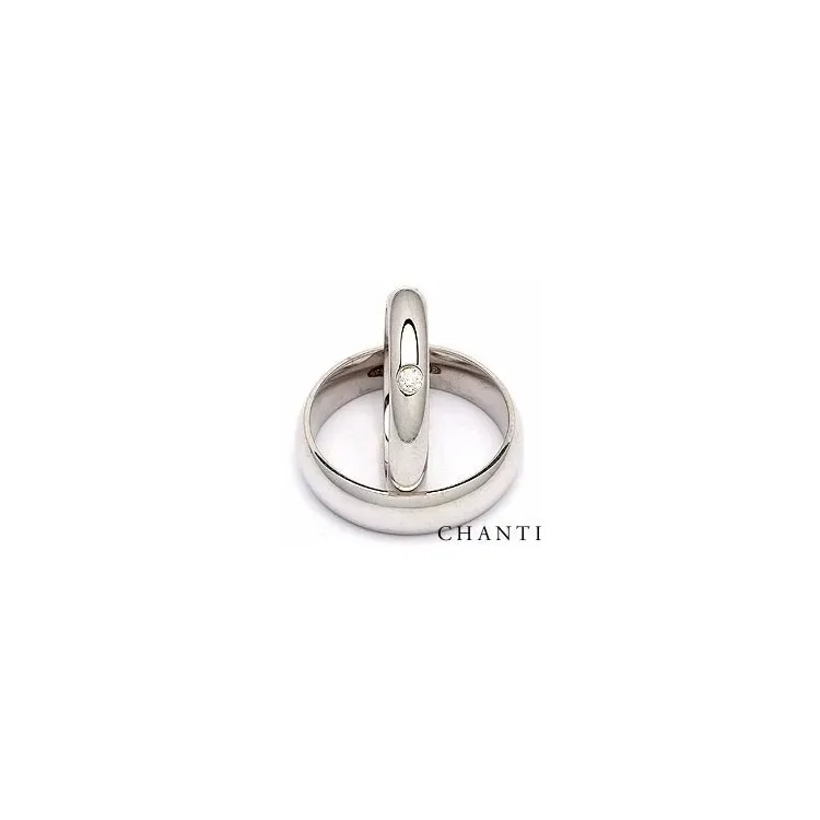 Vigselsringar i silver 0,05 ct