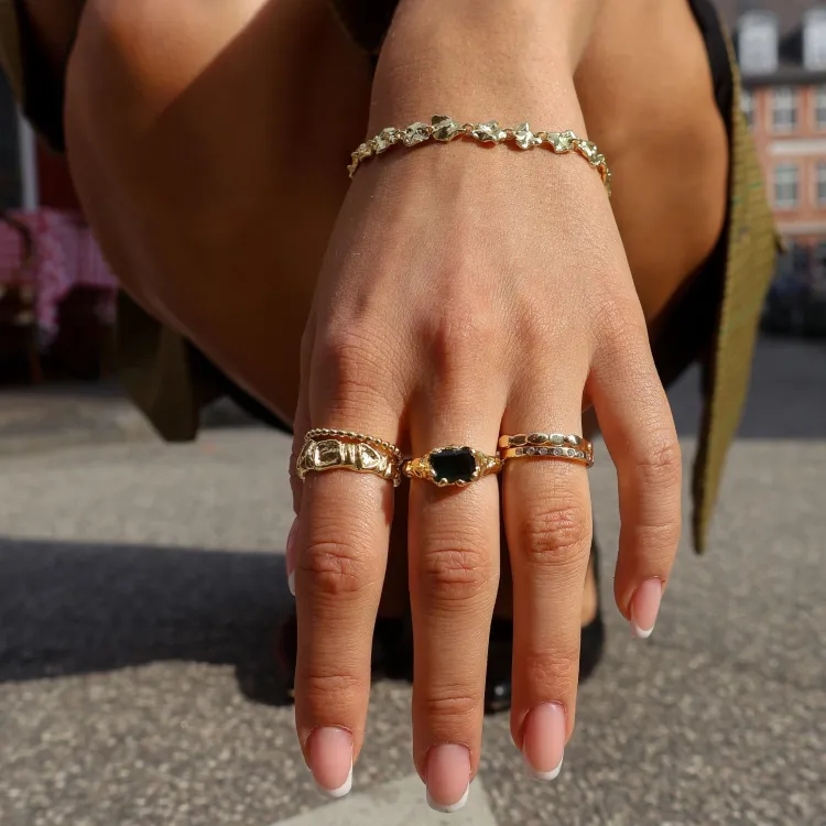 ring i förgylld mässing - Eliné