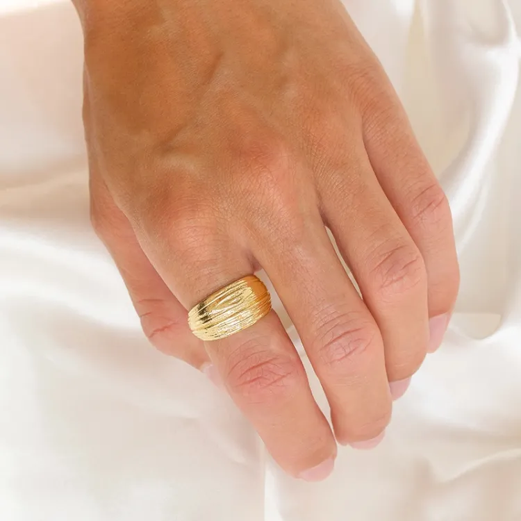 ring i förgylld mässing - Eliné