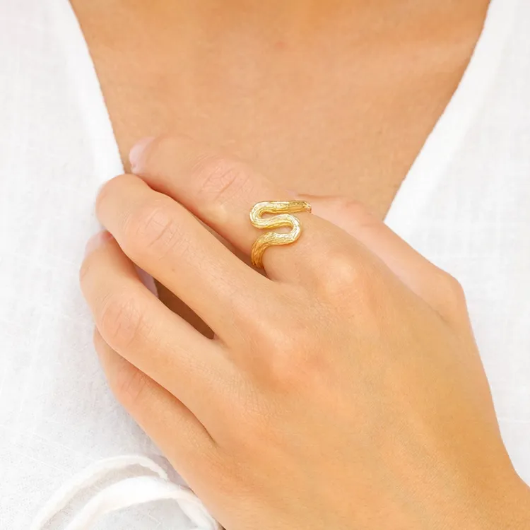 ring i förgylld mässing - Eliné