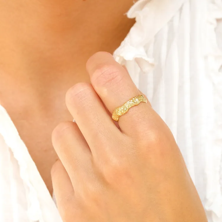ring i förgylld mässing - Eliné