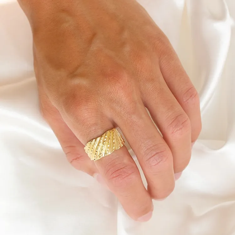 ring i förgylld mässing - Eliné