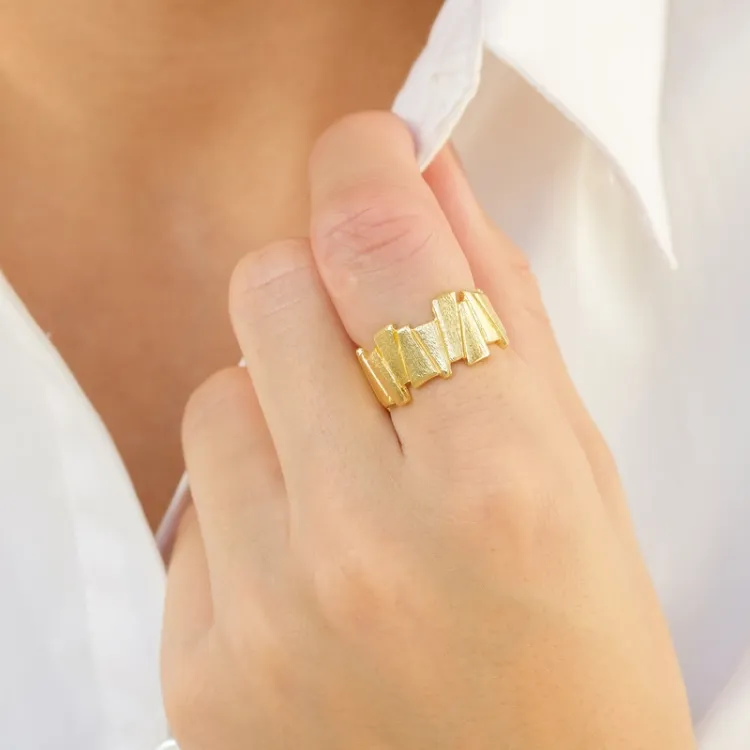 ring i förgylld mässing - Eliné