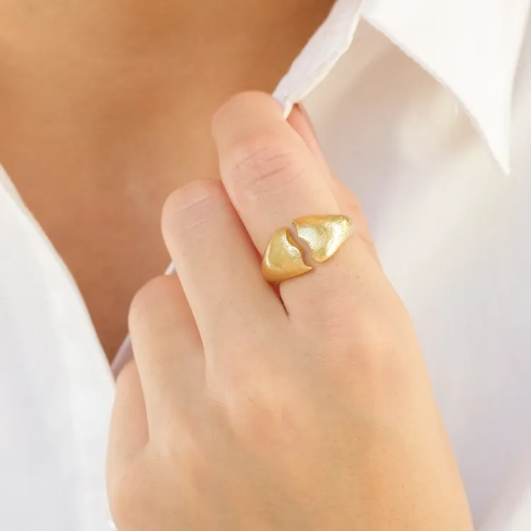 ring i förgylld mässing - Eliné