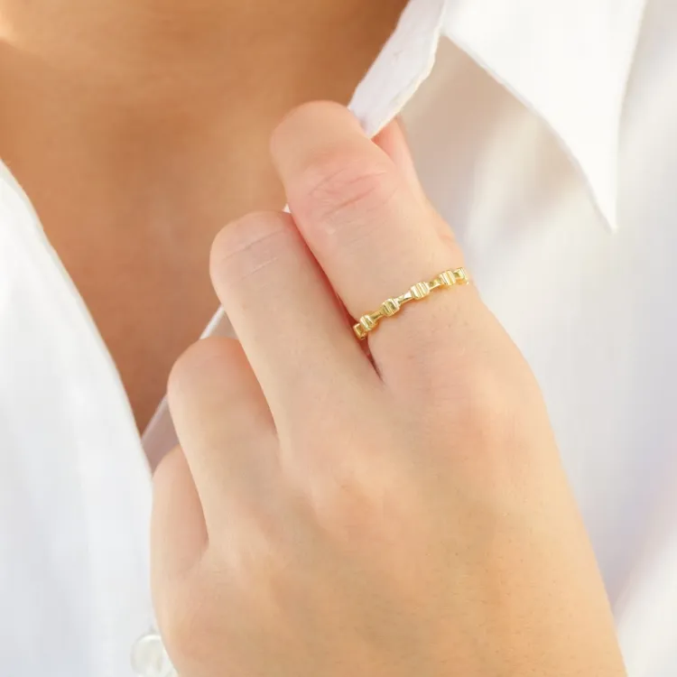 ring i förgylld mässing - Eliné