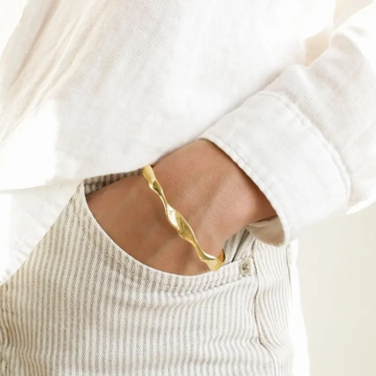 armband i förgylld mässing - Eliné
