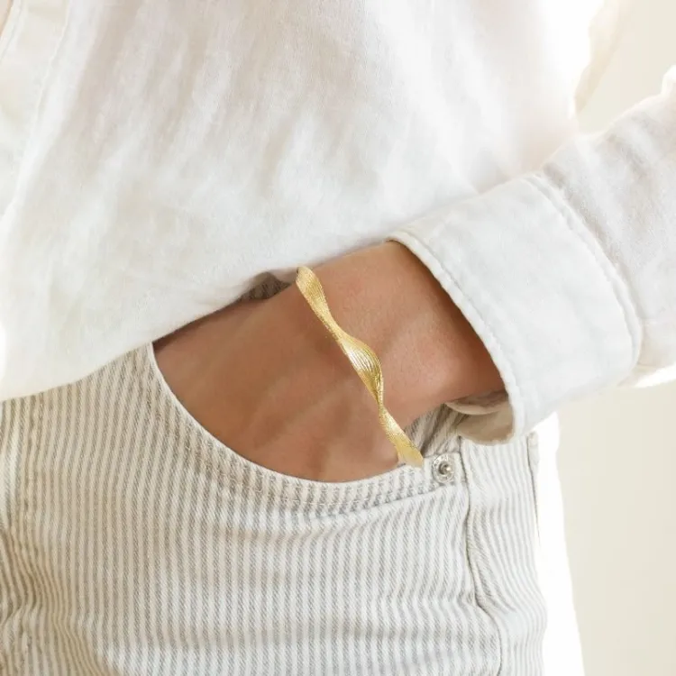 armband i förgylld mässing - Eliné