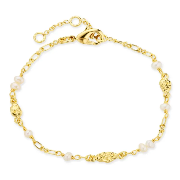 pärla armband i förgylld mässing - Eliné