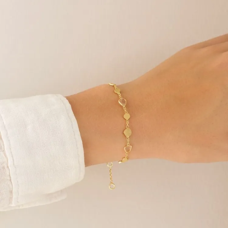 armband i förgylld mässing - Eliné