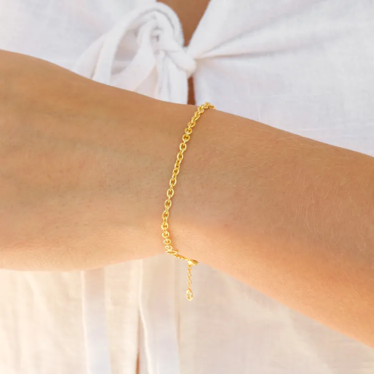 armband i förgylld mässing - Eliné