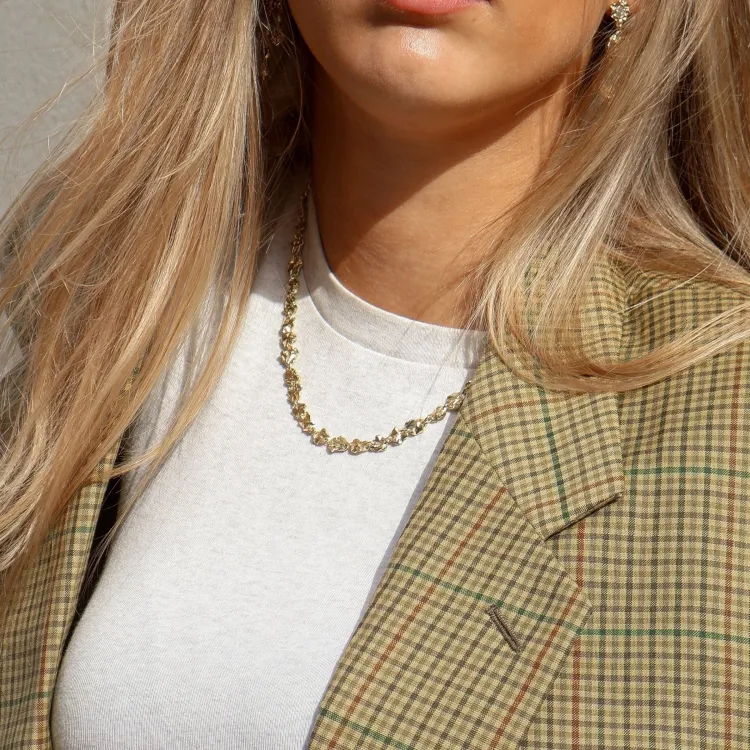 halsband i förgylld mässing - Eliné