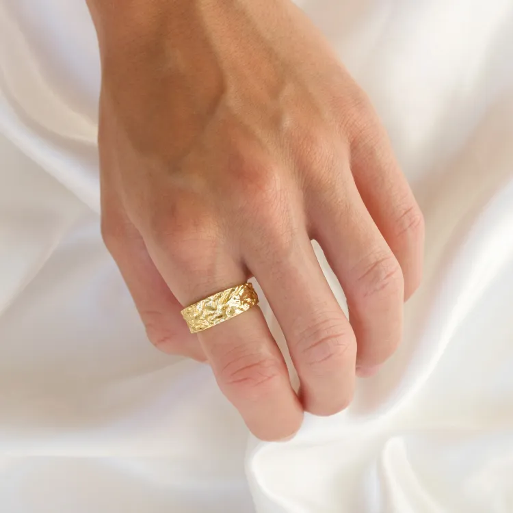 ring i förgylld mässing - Eliné