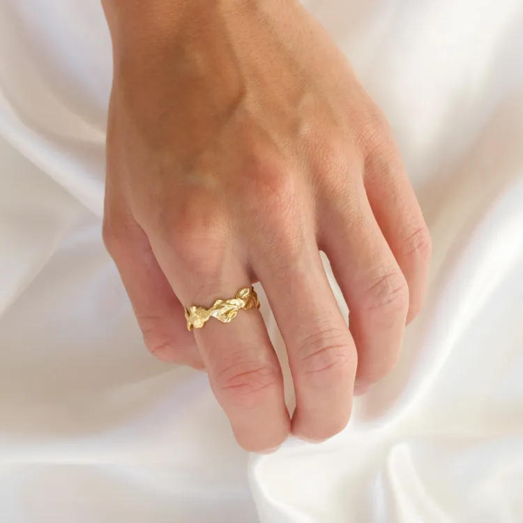 ring i förgylld mässing - Eliné
