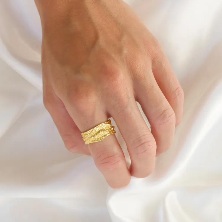 ring i förgylld mässing - Eliné