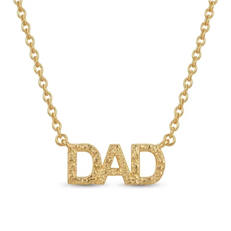 dad halsband i förgylld mässing