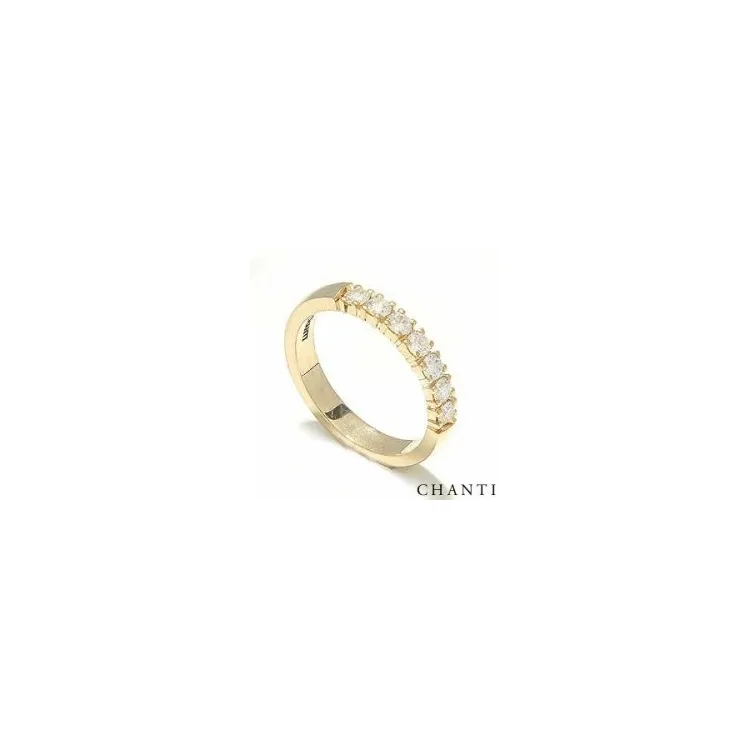 Elegant briljant vigselsring i 14  karat guld 0,07 ct