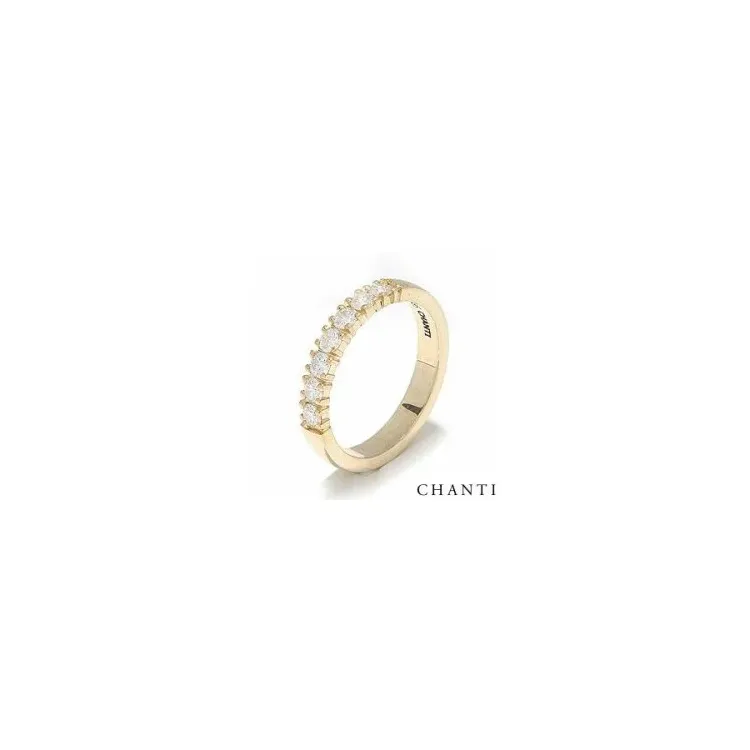Elegant briljant vigselsring i 14  karat guld 0,07 ct
