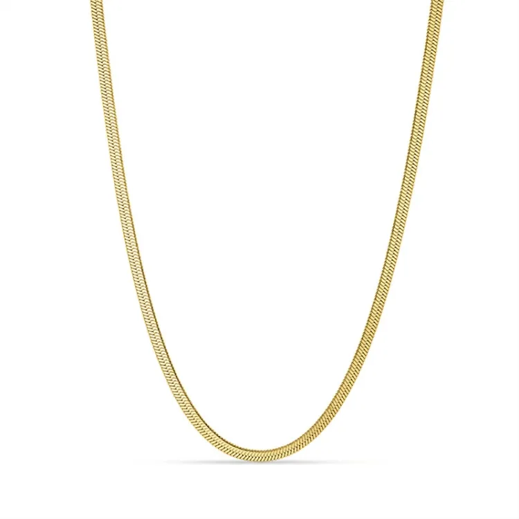 vattentät halsband i förgyllt stål 40 + 5 cm x 3 mm  - OCEANA