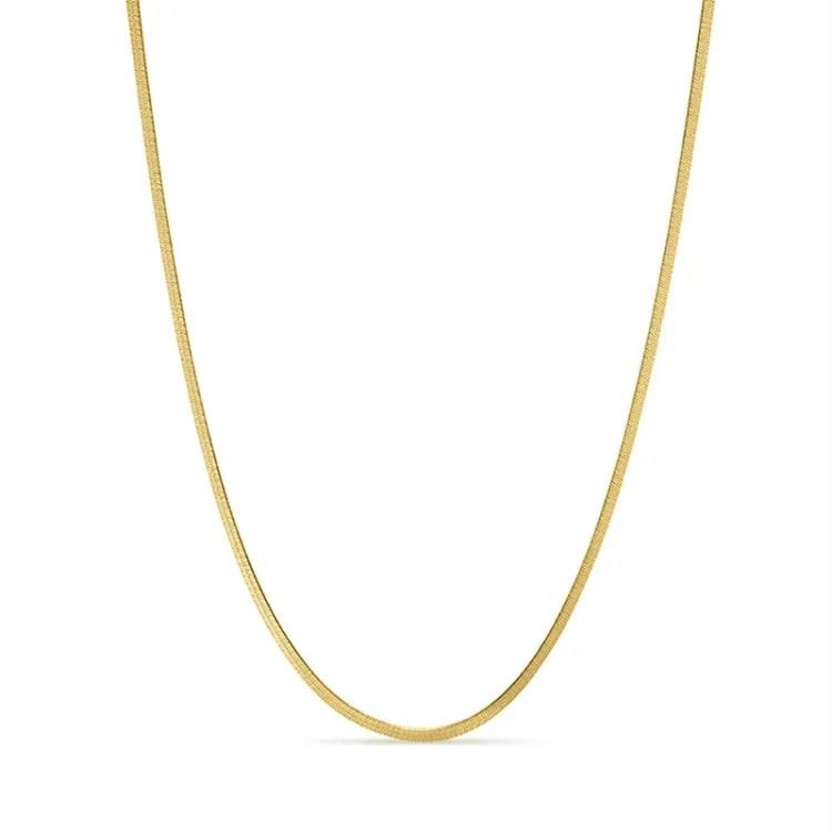 vattentät halsband i förgyllt stål 39 + 8 cm x 2 mm  - OCEANA