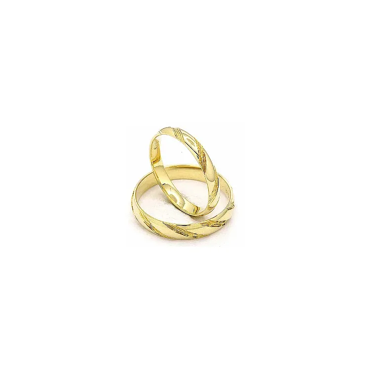 Vigselsringar i 14  karat guld - set