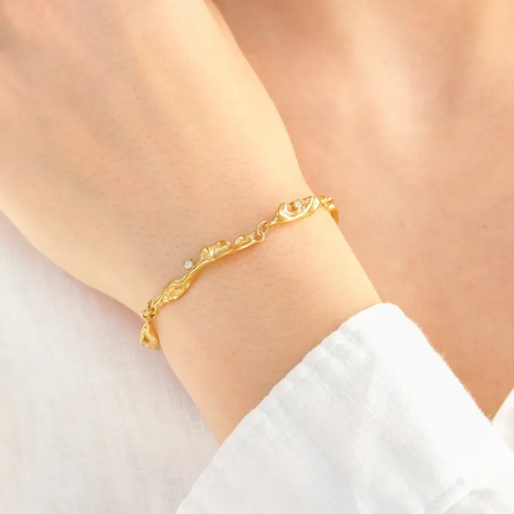 vattentät armband i förgyllt stål - OCEANA