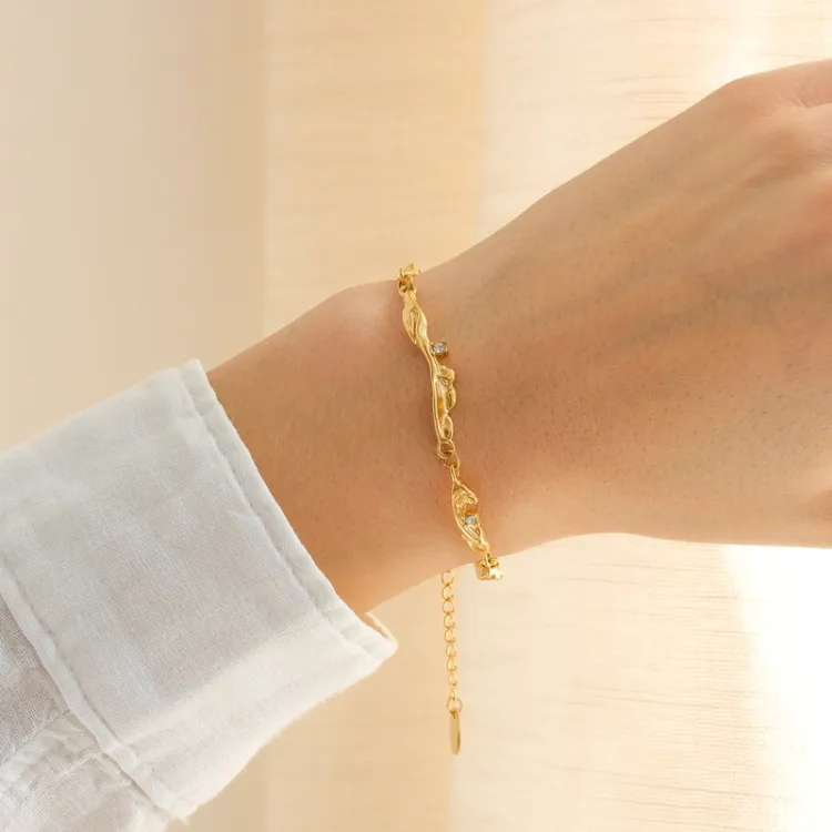 vattentät armband i förgyllt stål - OCEANA
