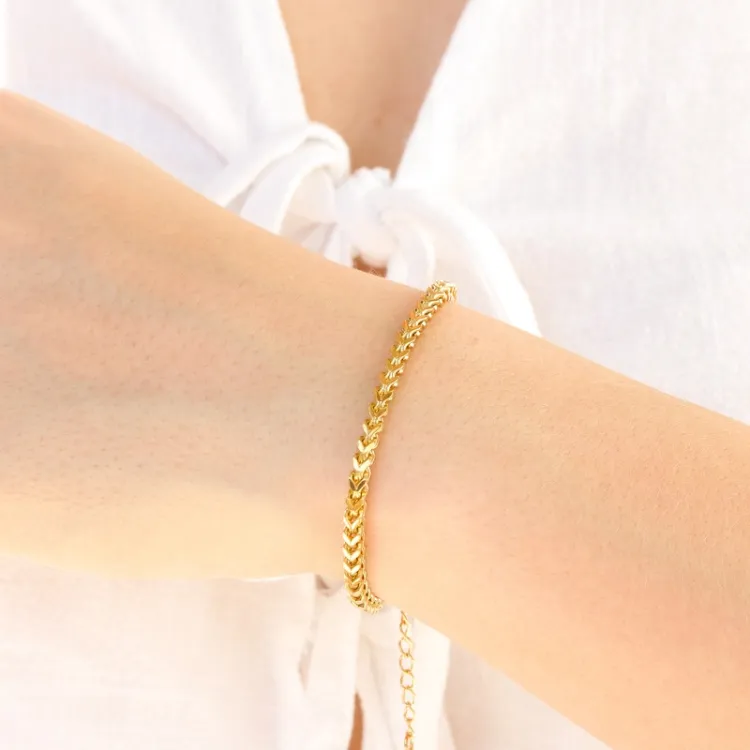 vattentät armband i förgyllt stål  x 3,0 mm  - OCEANA