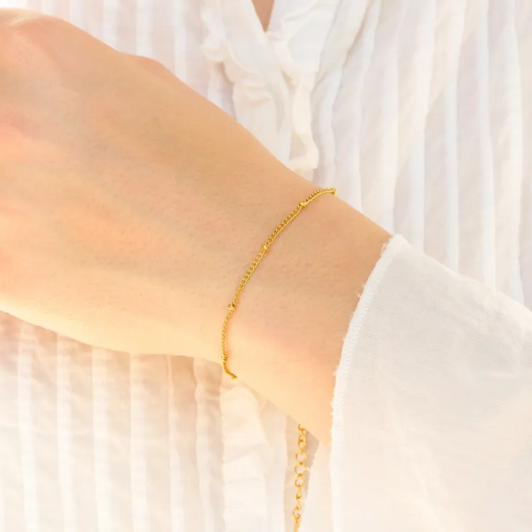 vattentät armband i förgyllt stål  x 2,2 mm  - OCEANA