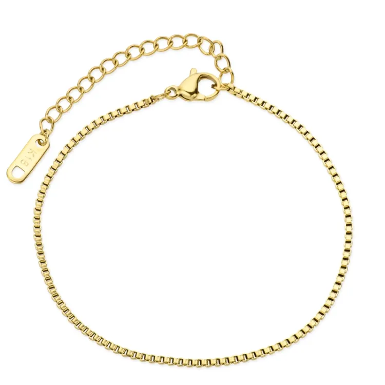 vattentät armband i förgyllt stål 17 cm + 5 cm x 1,7 mm  - OCEANA
