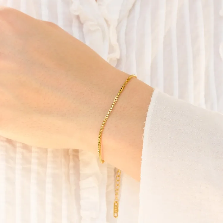 vattentät armband i förgyllt stål 17 cm + 5 cm x 1,7 mm  - OCEANA