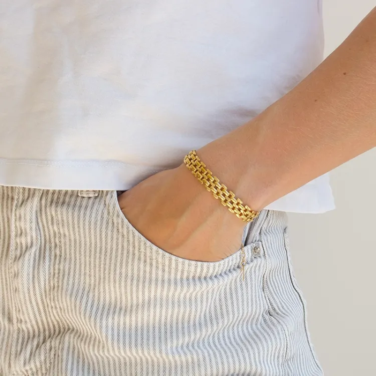 vattentät armband i förgyllt stål - OCEANA