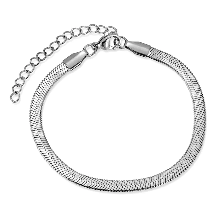 vattentät armband i stål 16 + 5 cm x 4,0 mm  - OCEANA
