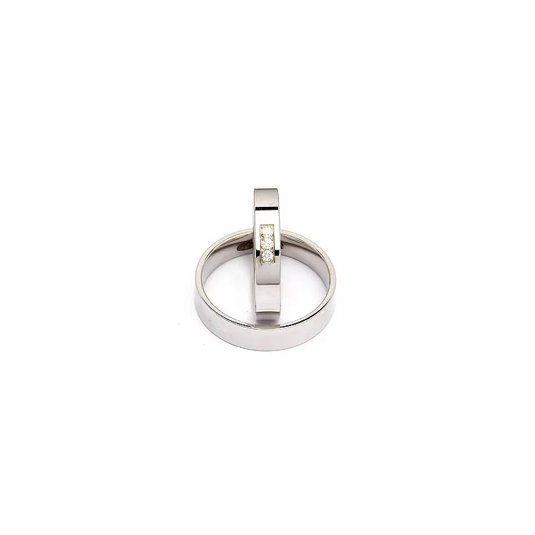 Vigselsringar i silver 0,060 ct